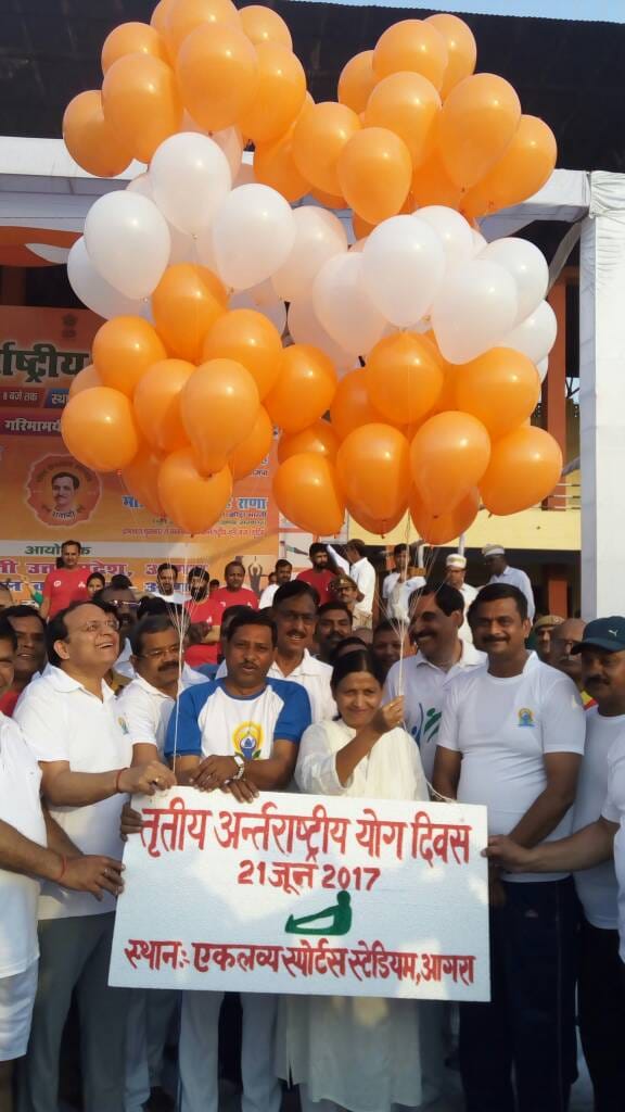 international yoga day celebration in agra 