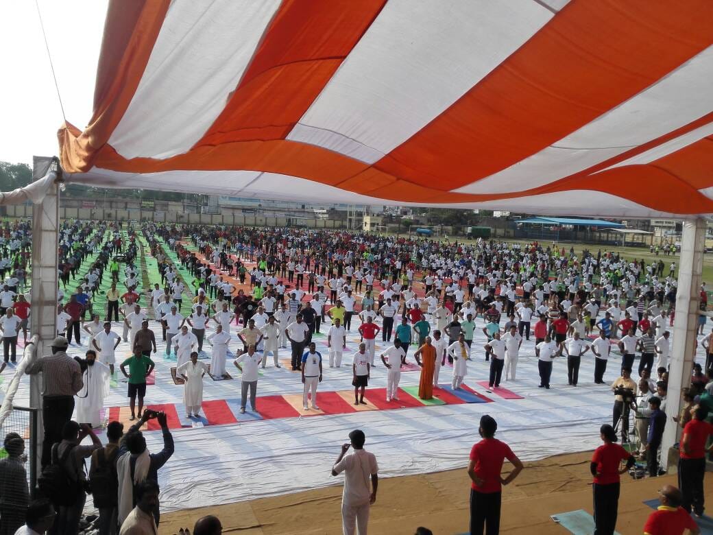 international yoga day celebration in agra 