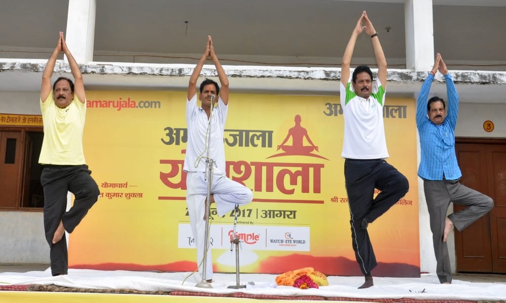 amar ujala yogshala organised in agra