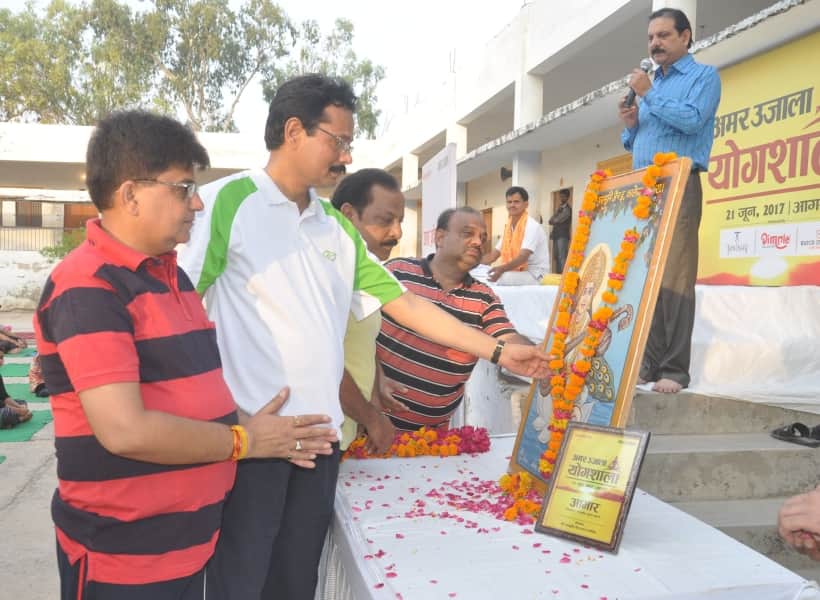 amar ujala yogshala organised in agra