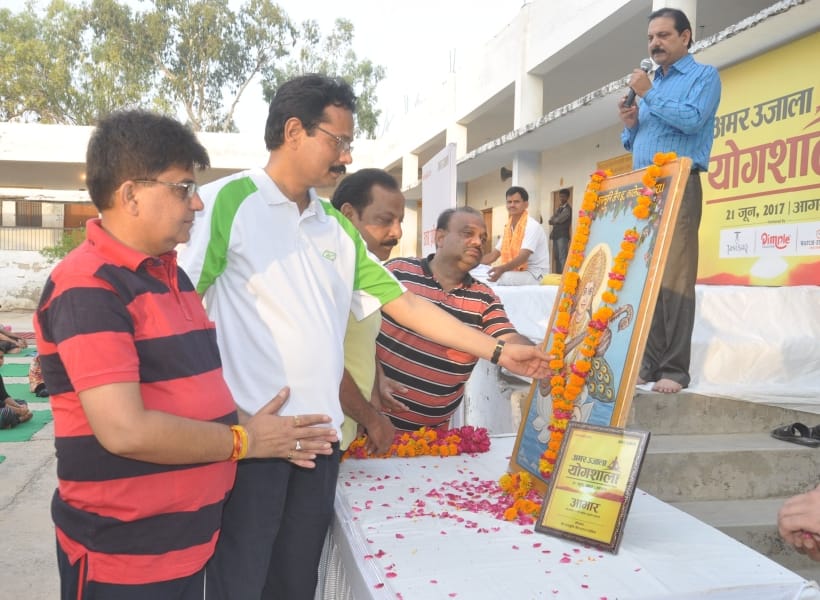 amar ujala yogshala organised in agra