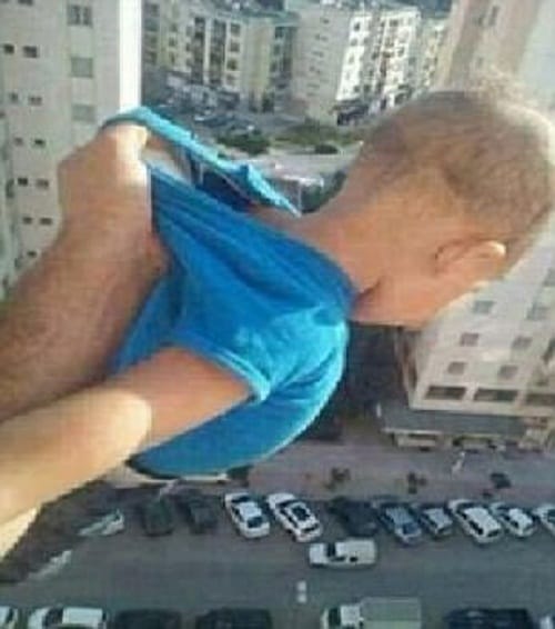 Father in Algeria hangs son from 15th floor of the building for facebook likes 