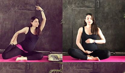  international yoga day soha ali khan share pic doing yog