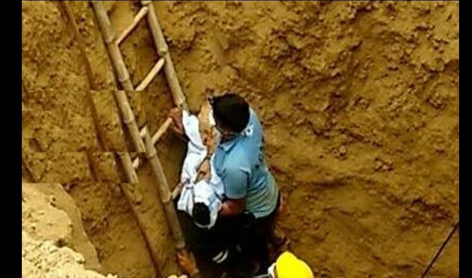     9 years boy dies during playing cricket after falling into pit filled with rainwater