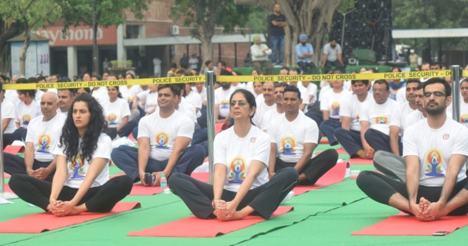 chandigarh international yoga day celebration