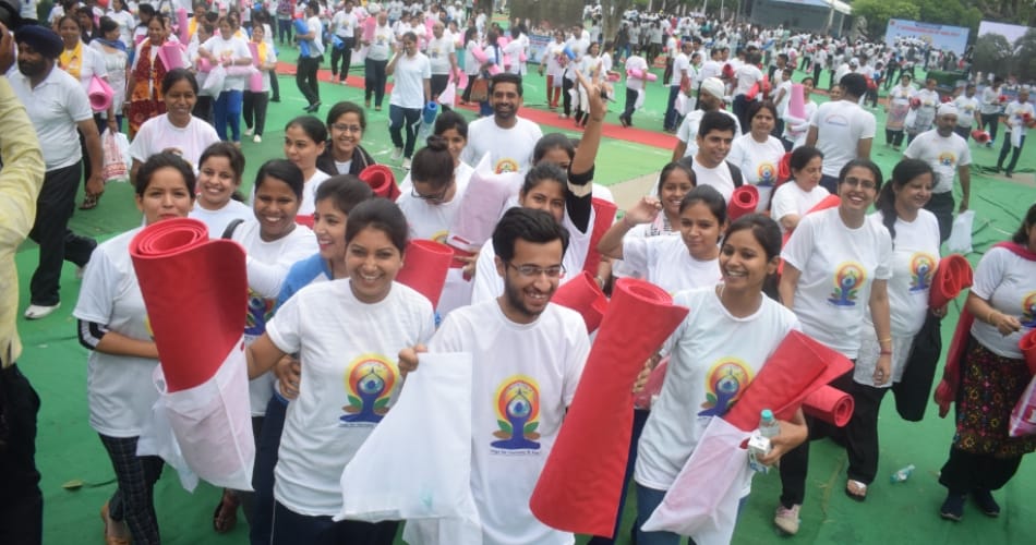 chandigarh international yoga day celebration