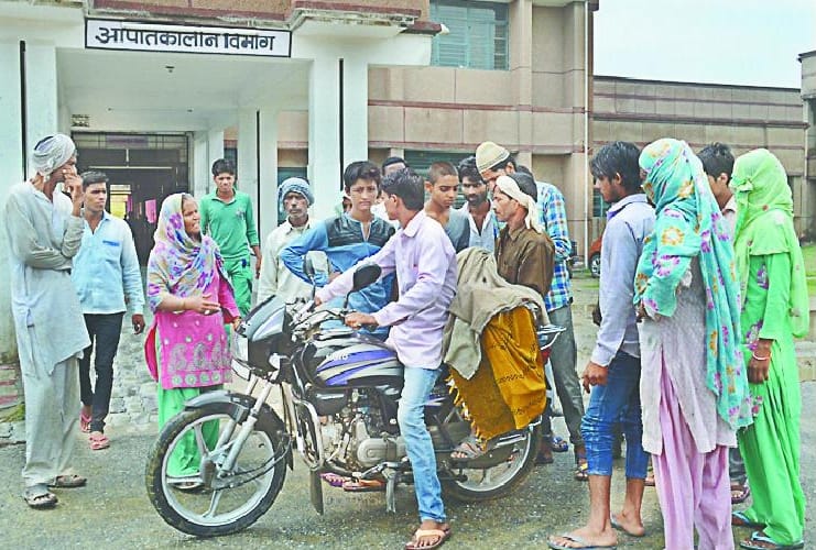 Child's death, dead bodies taken on bike