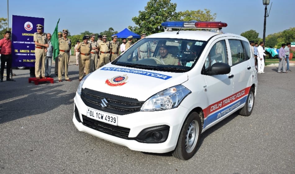 Control on high speed vehicle at night is enforced in the city