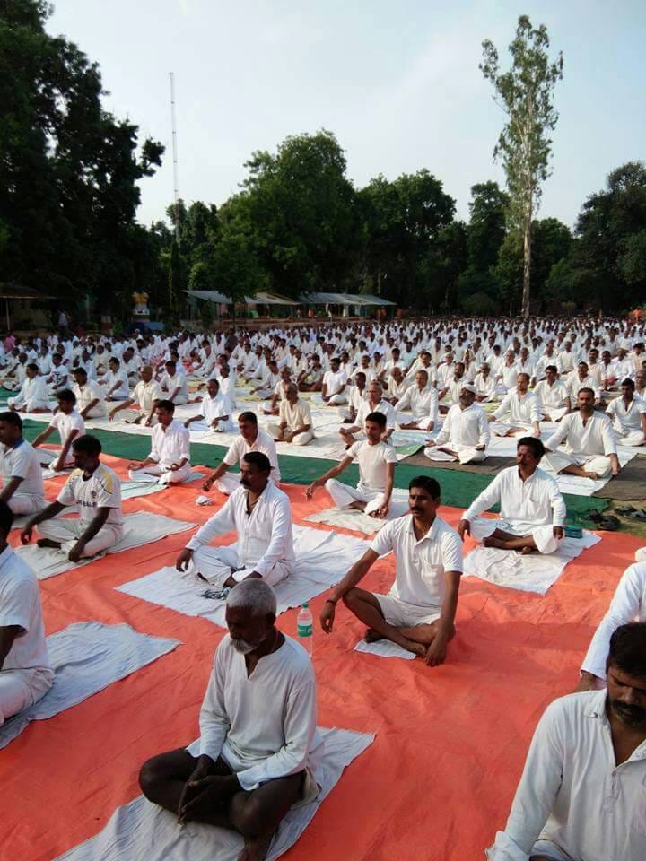 yoga day celebrated on Thursday in all districts of Chhattisgarh