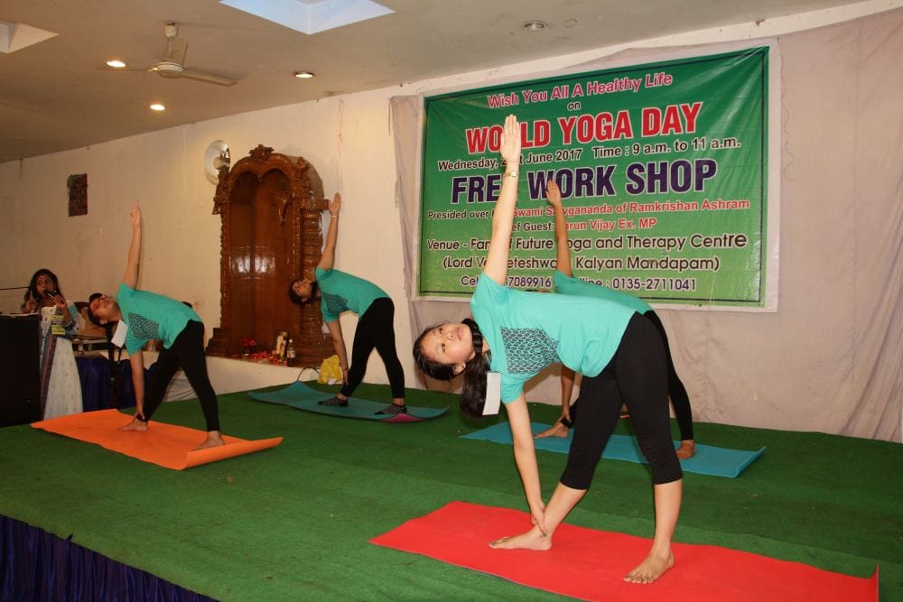 international yoga day youth learnt sainik yoga 