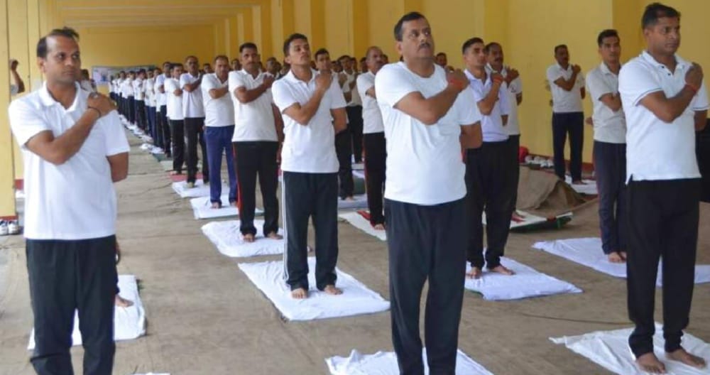 international yoga day itbp jawan did yoga
