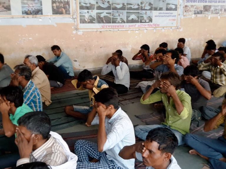 prisoners celebrated international yoga day in kota central jail