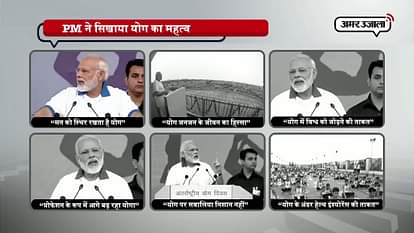 Pm Narendra modi speaks about importance of yoga on international yoga day in lucknow 