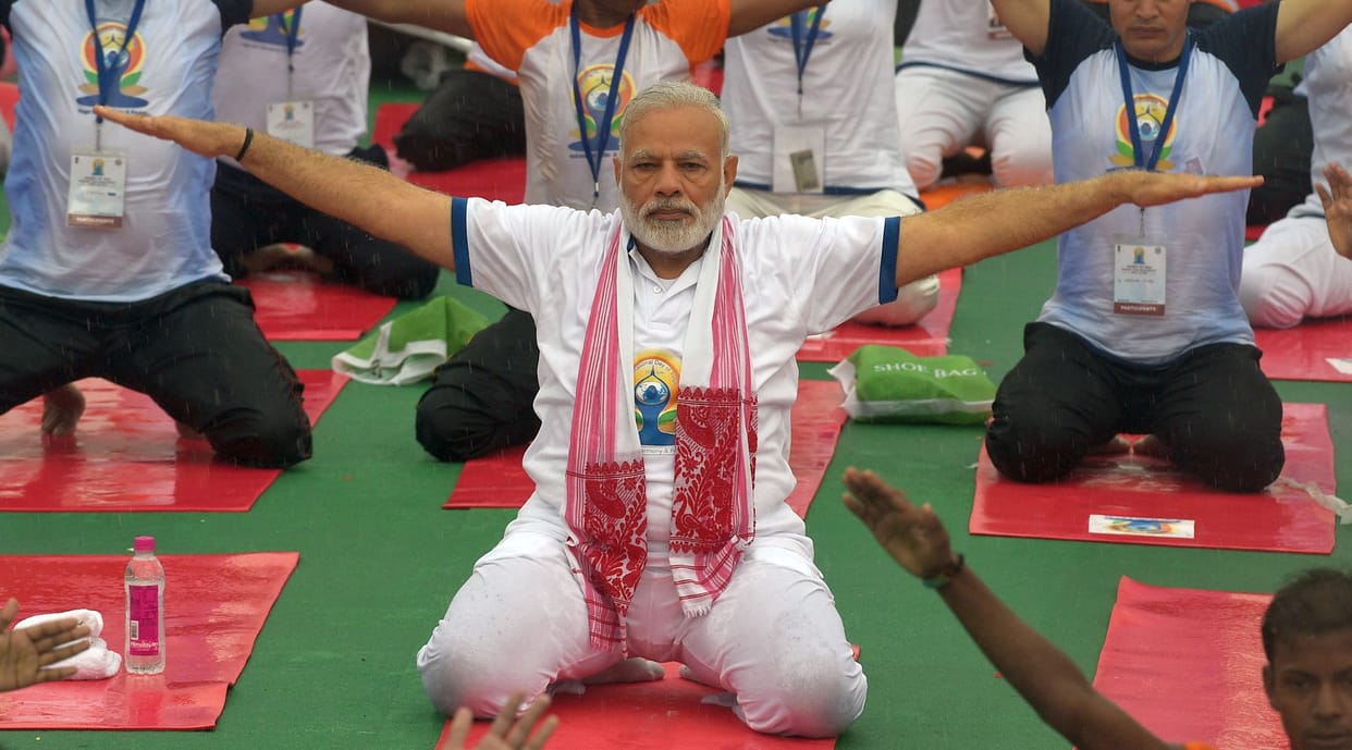 prime minister modi speech on international yoga day in lucknow