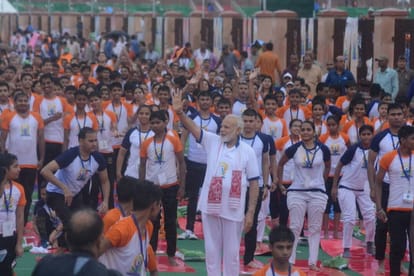  celebration of world yoga day.