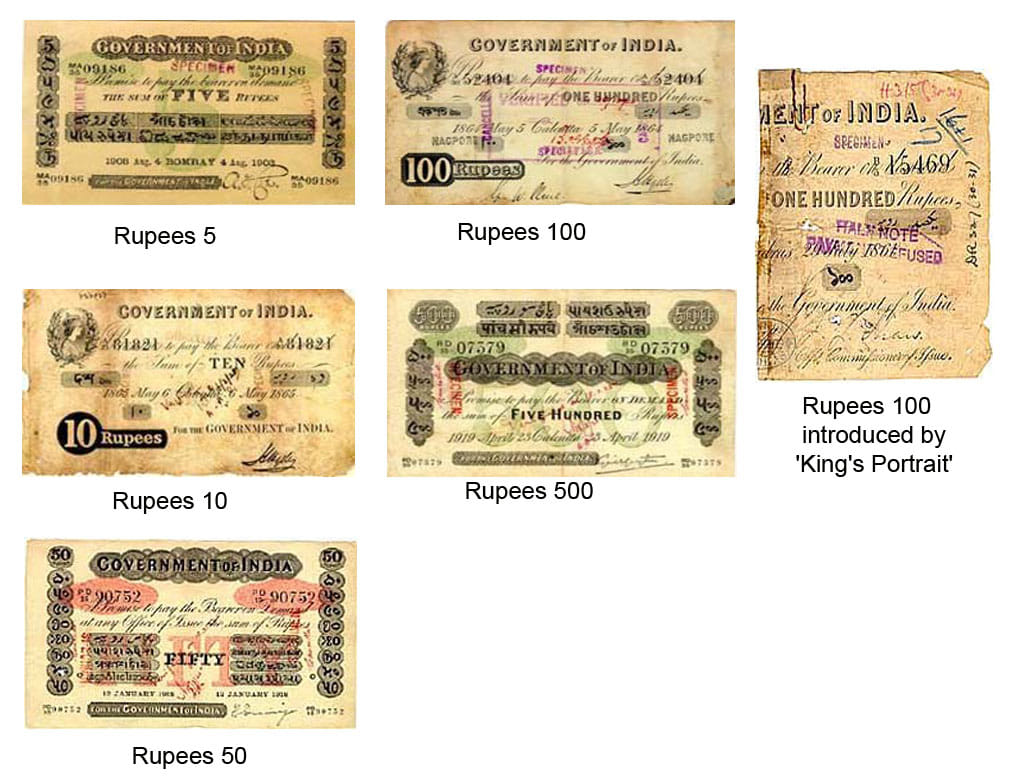 fake notes were also circulated during british era