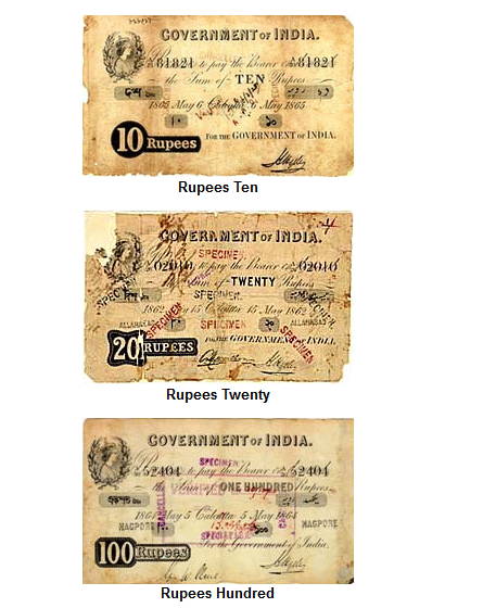 fake notes were also circulated during british era