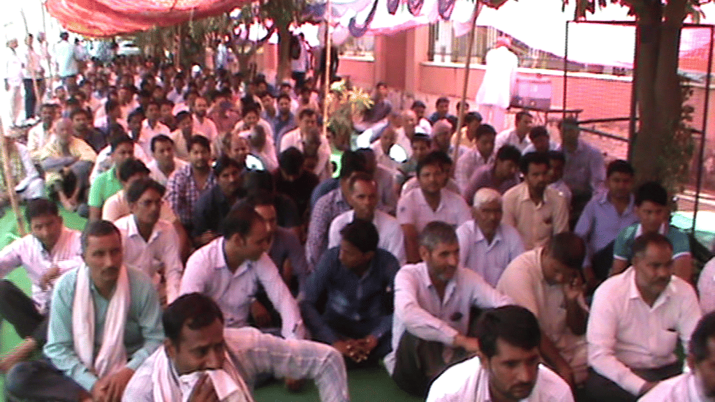 protest of electricity workers in ajmer