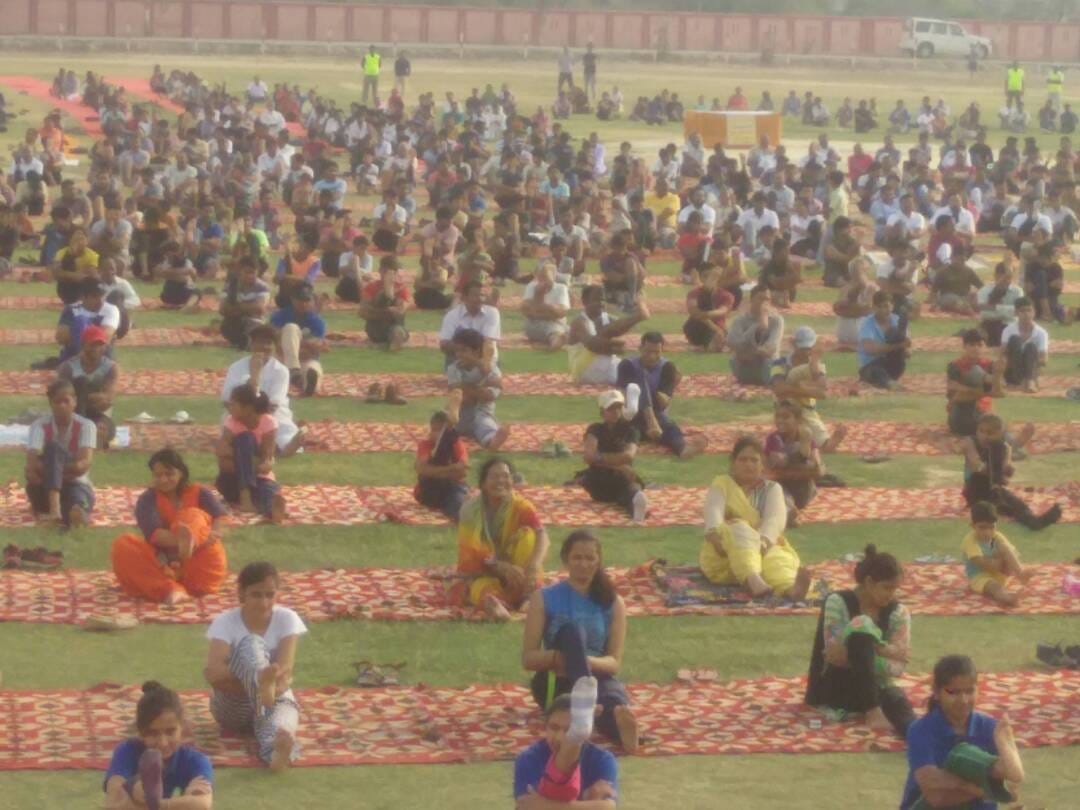 yoga day celebration in mathura agra firozabad mainpuri and etah