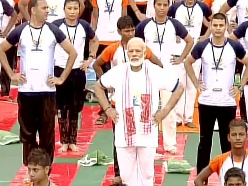  celebration of world yoga day.