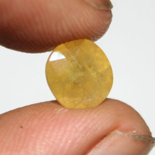 identification of good topaz or pukhraj gemstone