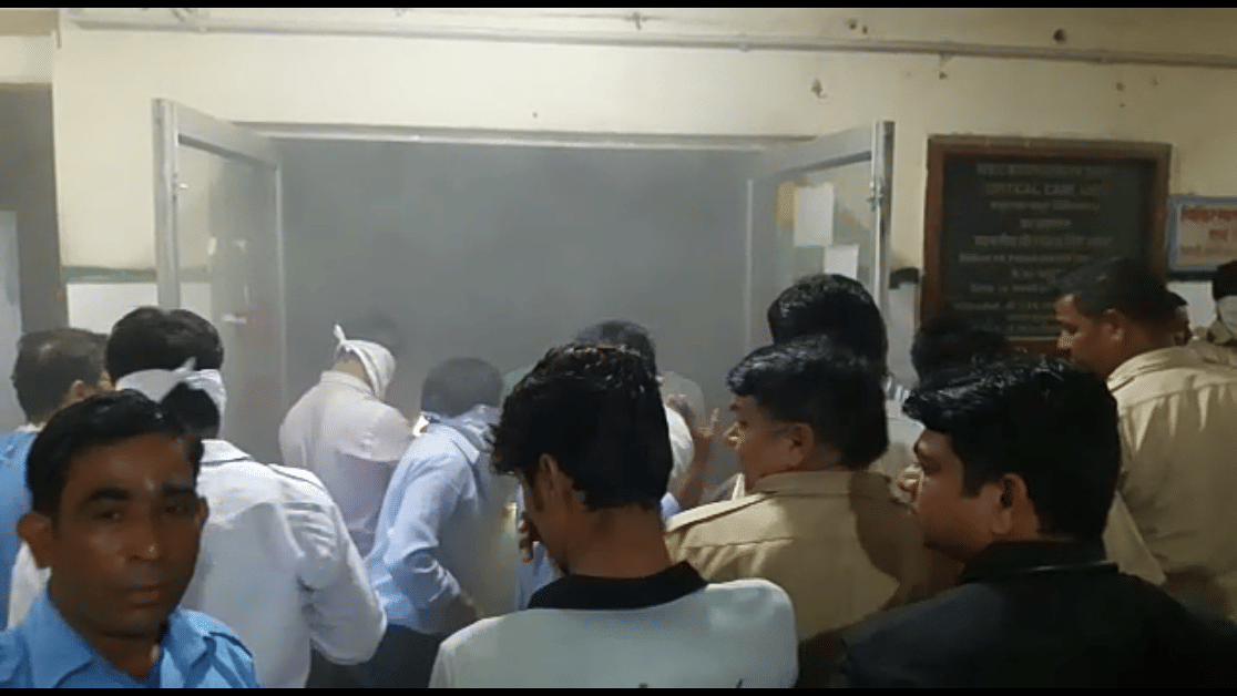 Fire in ICU in mdm hospital