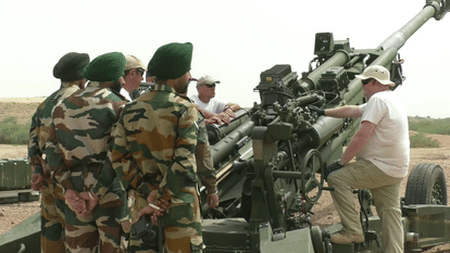 howitzer gun test start in pokhran of rajasthan