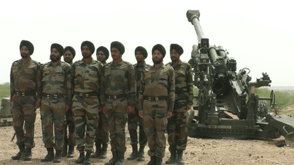 howitzer gun test start in pokhran of rajasthan
