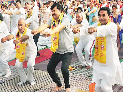 Yoga is learned to be healthy