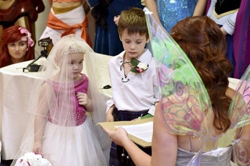 5 year old Terminally ill girl marries 6 year old best friend in her dream wedding ceremony