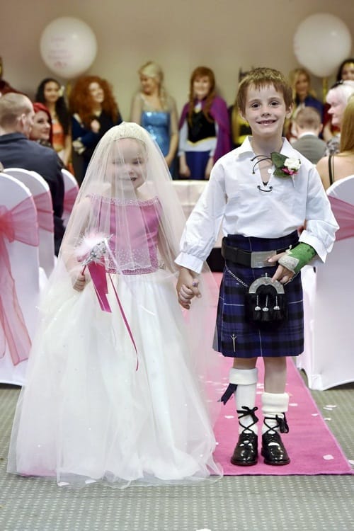 5 year old Terminally ill girl marries 6 year old best friend in her dream wedding ceremony
