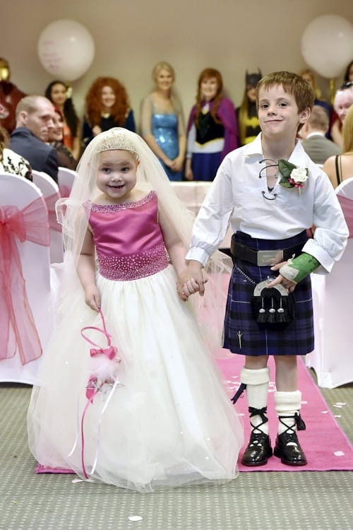 5 year old Terminally ill girl marries 6 year old best friend in her dream wedding ceremony