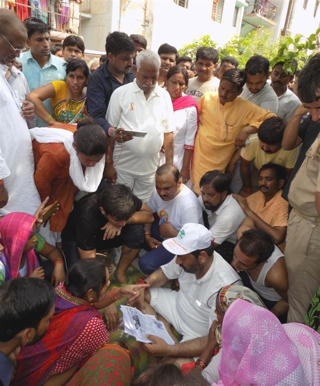 Requested to minister, arrested for the killers.in hathras