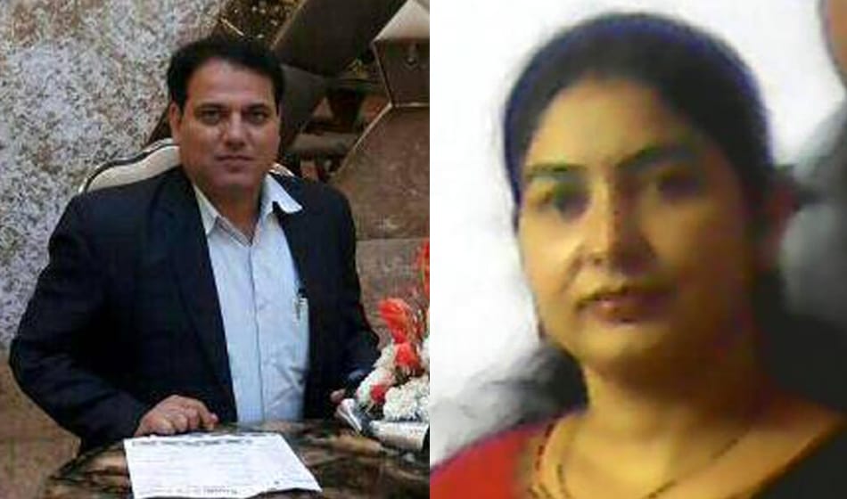 husband brutally murder wife infront of son in delhi