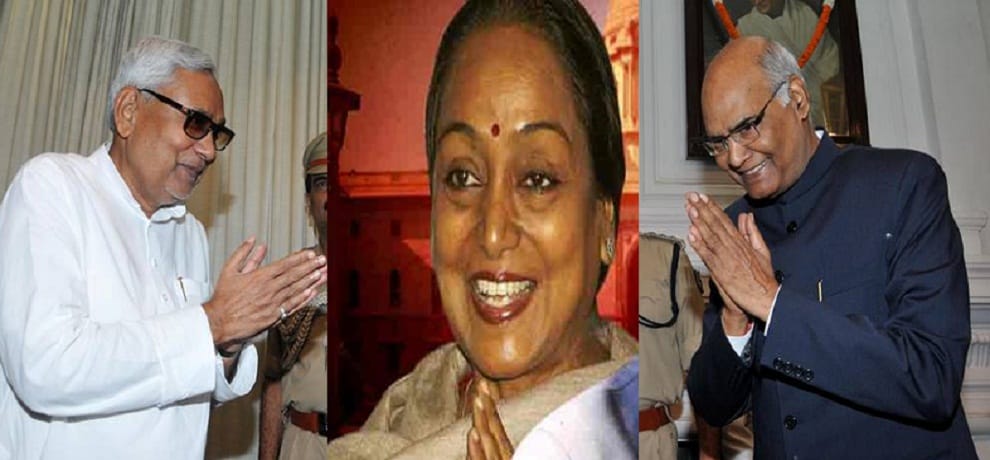 Presidential election: CM nitish kumar stuck between Bihar's Dalit daughter vs. UP's Dalit Son