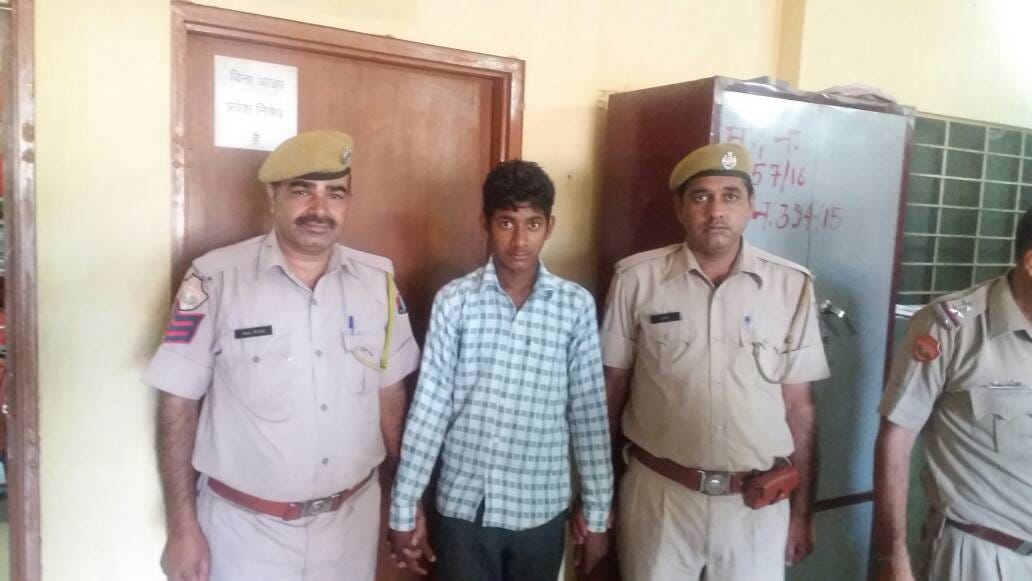 Accused of attempting to misbehave with child custody from CCTV footage