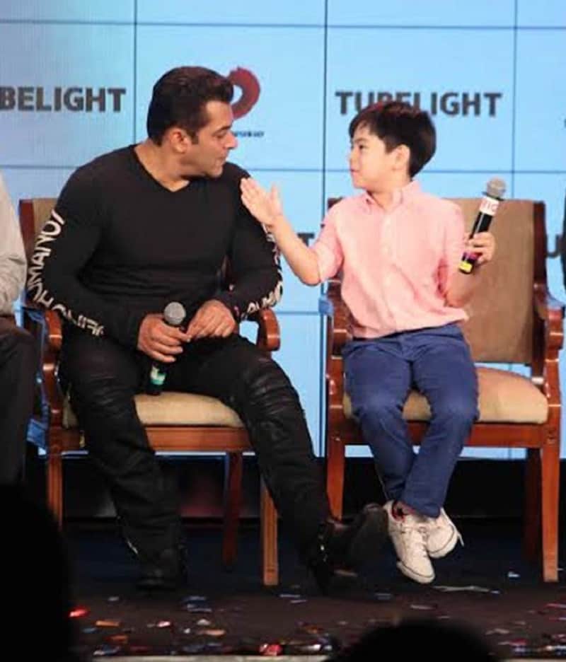 salman khan makes complete enjoyment with tubelight kid matin ray tangu