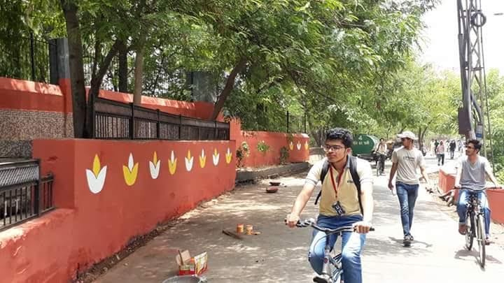 Unique celebration of selection in IIT, shining whole road