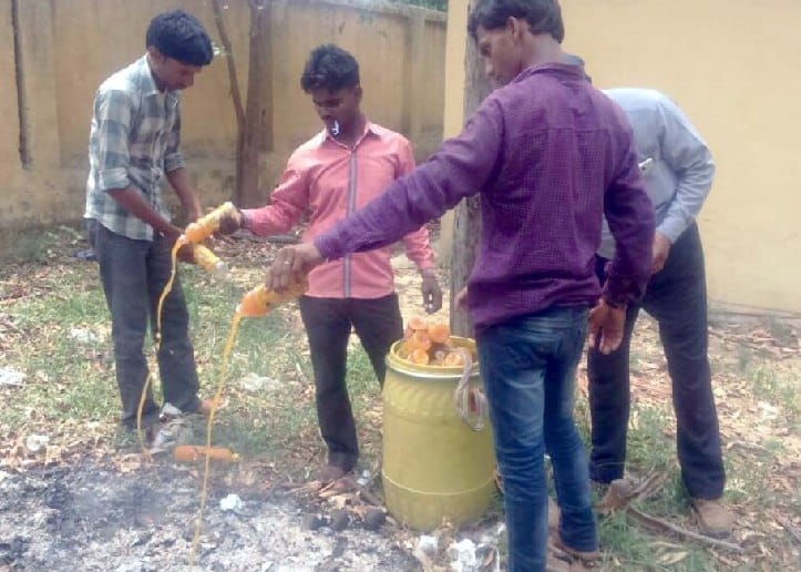 Four arrested for selling expired cold drinks in train