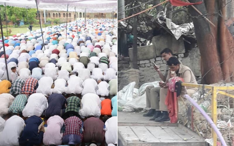 jam on lucknow roads after alvida namaz