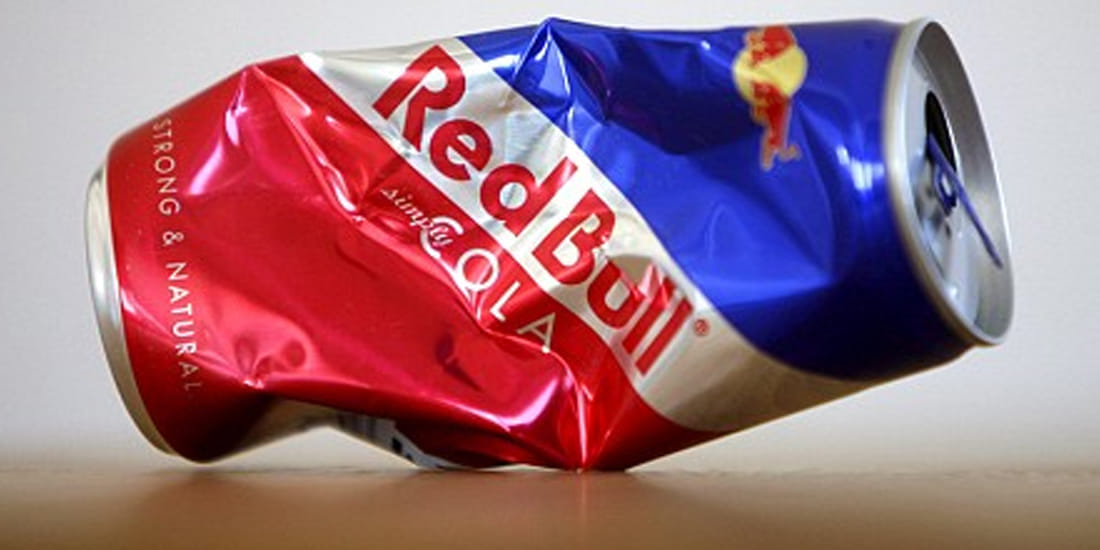 red flag again to red bull drinks 