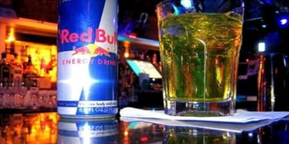 red flag again to red bull drinks 