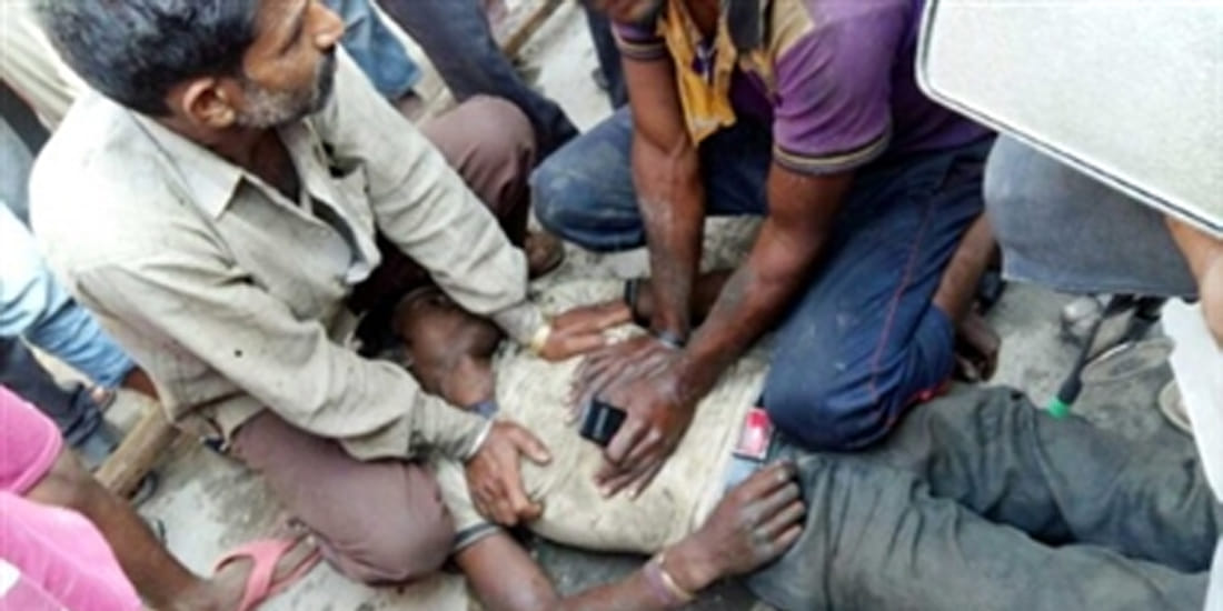 two labours dead due to high voltage shock