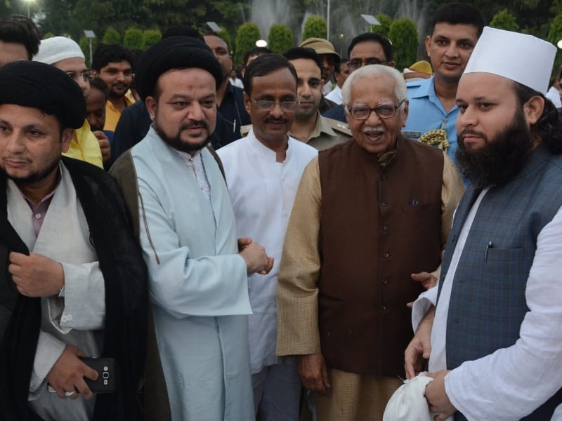 Uttar Pradesh governor hosts iftar party in governor house.