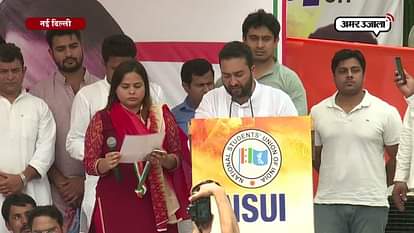 NSUI PRESIDENT FIROZ KHAN TOOK OATK AND TOP CONGRESS LEADERS CONGRATULATED 