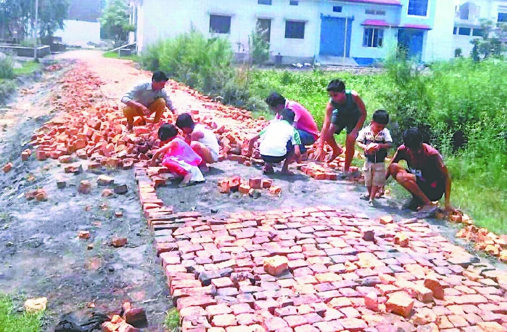 people of colony made 250m road on their own 