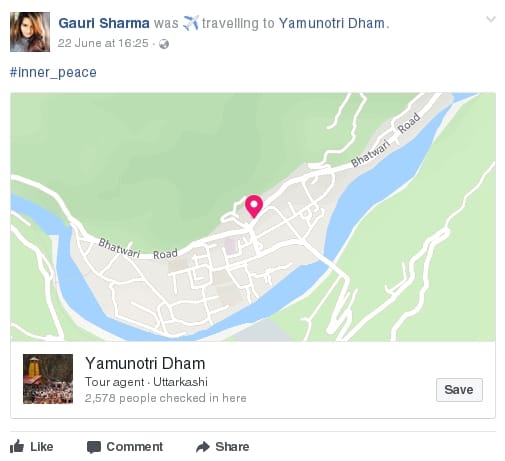 emotional facebook post by agra girl died in yamunotri