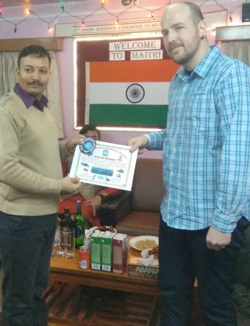 Polar Man's Degree in Antarctica to Ramendra