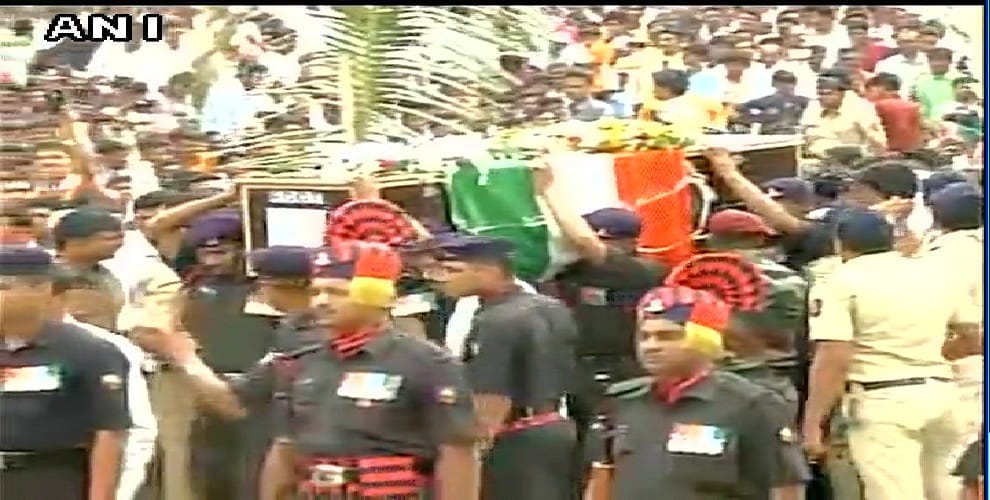 martyr soldier Sandeep Jadhav lost his life in bat attack underway at his village