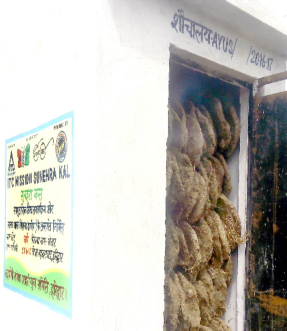 clean india toilet full of dung in haridwar